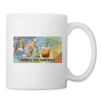Bubble Tea Boba Drôle de Lapin mignon - Mug blanc - blanc - Droite