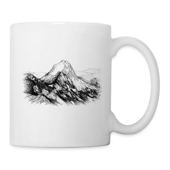 Lugau Silhouette | Cervin de Styrie | - Mug blanc - blanc - Droite