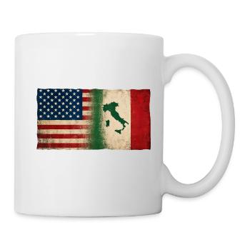 Italiens Fier Identité Amitié États-Unis Italie - Mug blanc - blanc - Droite