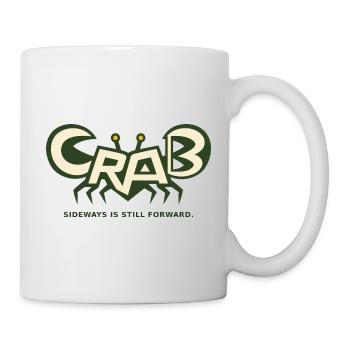 CRAB – latéral signifie aussi en avant - Mug blanc - blanc - Droite