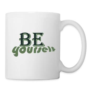 Be Yourself Retro Typography - Mug - white - Right
