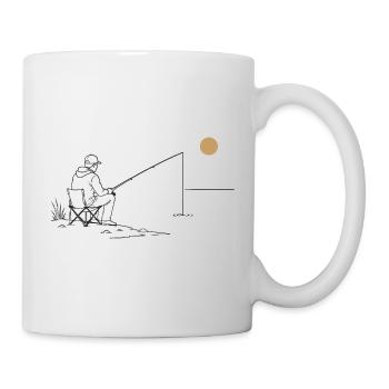 Angeln am See - Tasse - Weiß - Rechts