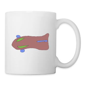 sabbernder_nacktmul - Tasse - Weiß - Rechts