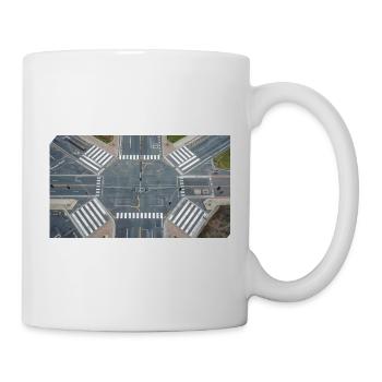 Aerial view of intersection geometry - Mug - white - Right