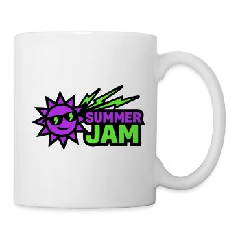 Summer Jam Sonne Abzeichen - Tasse - Weiß - Rechts