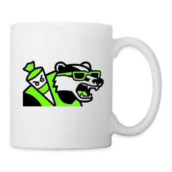 Badger Schoolbag Mascot - Mug - white - Right