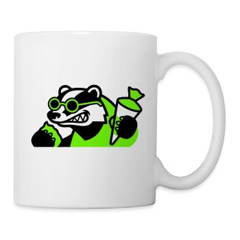 Cool Badger Back to School Icon - Mug - white - Right