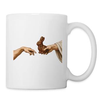 Pâques Le Lapin en chocolat de la Création Pâques drôle - Mug blanc - blanc - Droite