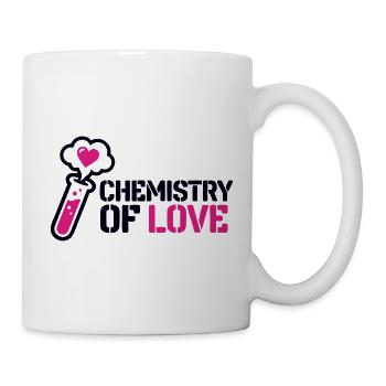 Chemie Liebe Kolben Icon - Tasse - Weiß - Rechts