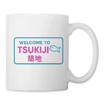 Welcome to Tsukiji - Mug blanc - blanc - Droite