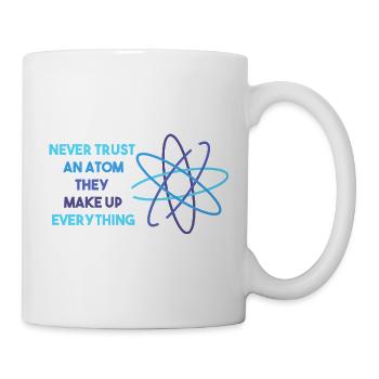 Chemielehrer Chemie Chemiker Atom - Tasse - Weiß - Rechts