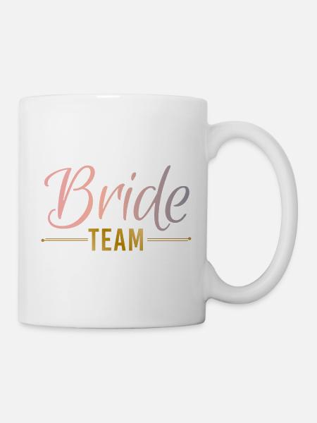 L’équipe de mariée annule Plumes Enterrement de vie de garçon - Mug blanc - blanc