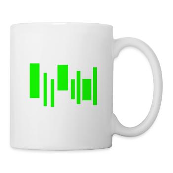 Neon Equalizer Rhythm - Tasse - Weiß - Rechts