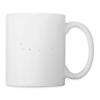 Regenbogen Klangwelle,Music waves - Tasse - Weiß - Rechts
