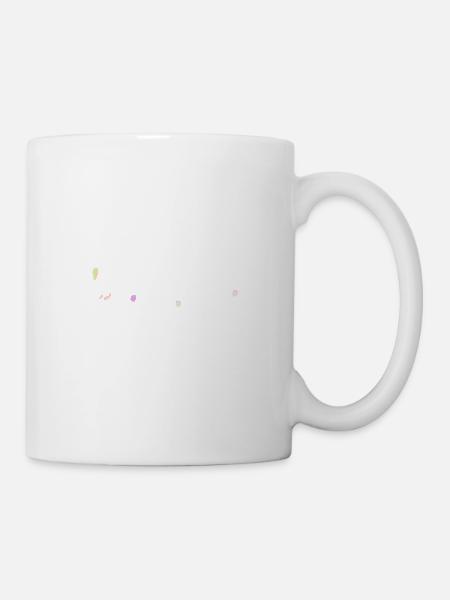 Regenbogen Klangwelle,Music waves - Tasse - Weiß