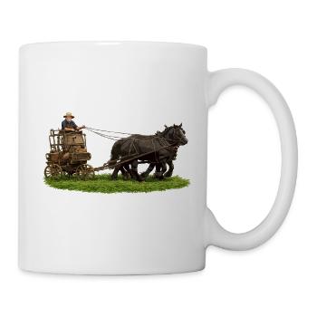 Pferde- und Kutschtour - Tasse - Weiß - Rechts