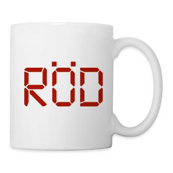 Rot – LCD - Tasse - Weiß - Rechts