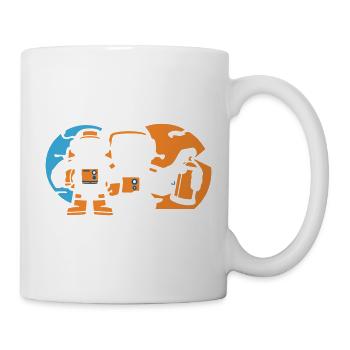 Astronaut Silhouette Logo - Mug - white - Right