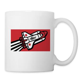 Space Shuttle Graffiti Graphic - Mug - white - Right