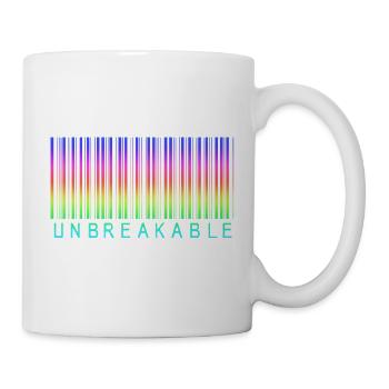 Code-barres arc-en-ciel incassable - Mug blanc - blanc - Droite