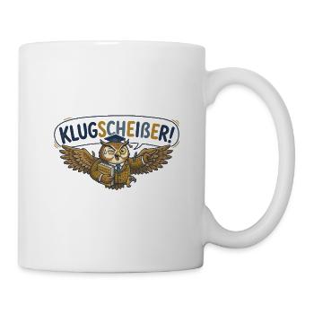 Klugeule: Faktencheck-Eule - Tasse - Weiß - Rechts