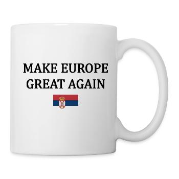 Make Europe Great Again – Serbia - Mug - white - Right