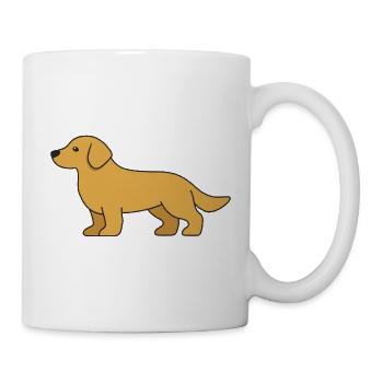 Labrador Dog Silhouette - Mug - white - Right