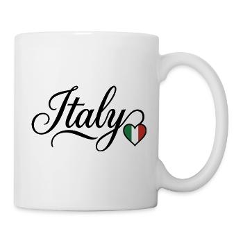 Italy Love Script Heart - Mug - white - Right