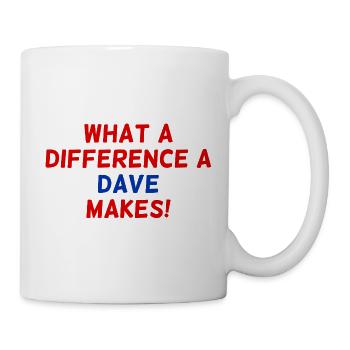 What a Dave Difference Makes - Mug - white - Right