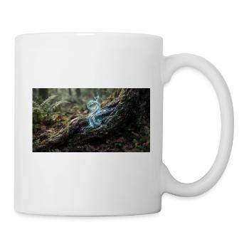 Forest Magic: Glowing Energy Fibers in Tree Roots - Tasse - Weiß - Rechts