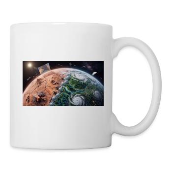 Planetary Terraforming: Birth of New Life from Spa - Mug - white - Right
