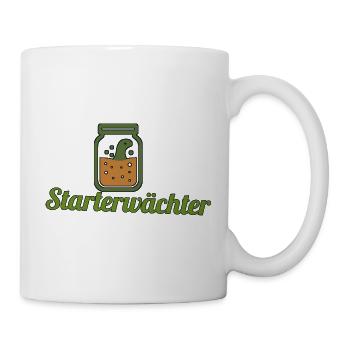 Starterwächter – Geschenk für Sauerteigfans - Tasse - Weiß - Rechts