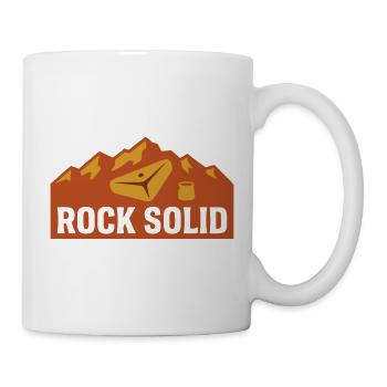 Berg Klettergriff Grafik Logo - Tasse - Weiß - Rechts