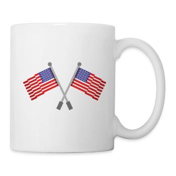 Flagge der Vereinigten Staaten - Tasse - Weiß - Rechts