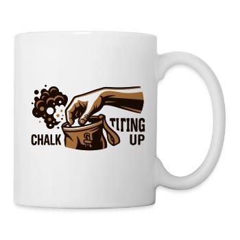 Chalkbag Hand Klettern Logo - Tasse - Weiß - Rechts