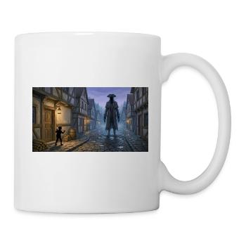 Der Schwarze Mann erscheint auf Midnight Streets - Tasse - Weiß - Rechts
