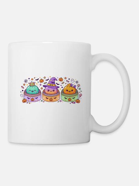 Pastellkürbis Hexen Trio Glitter Dumpling - Tasse - Weiß