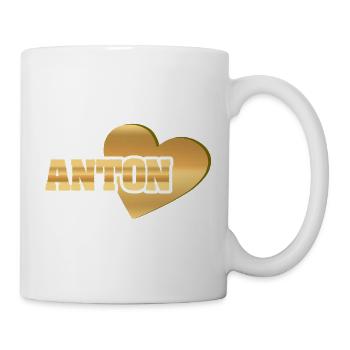 Anton als Love - Tasse - Weiß - Rechts