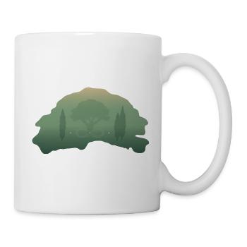 Der atmende Wald  - Tasse - Weiß - Rechts