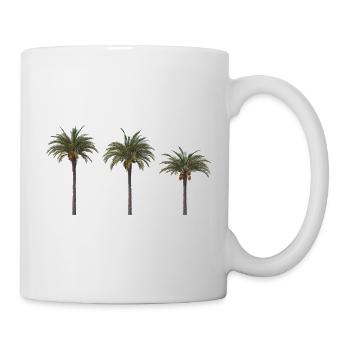 Palm Trees – Tropisches Sommer‑Design - Tasse - Weiß - Rechts
