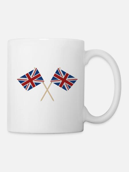 Flagge Großbritanniens - Tasse - Weiß