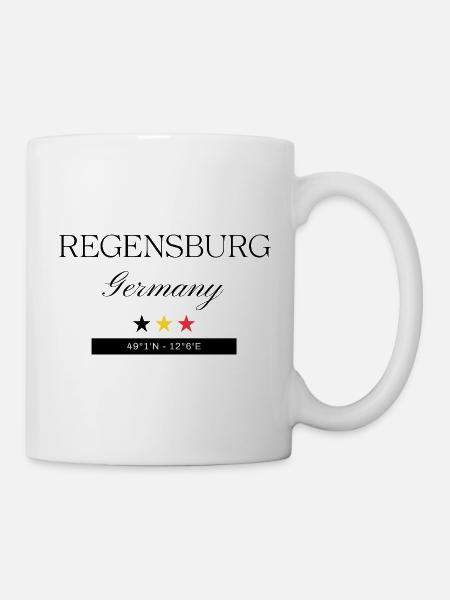Regensburg Deutschland Souvenir – Reise - Tasse - Weiß
