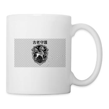 Uralter Wächter-Drachenschild - Tasse - Weiß - Rechts