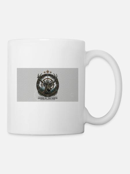 Geleitet vom Nordalpinen Kompass - Tasse - Weiß
