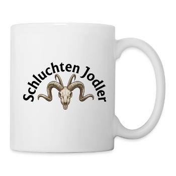 Trachten Rammschädel Emblem - Tasse - Weiß - Rechts