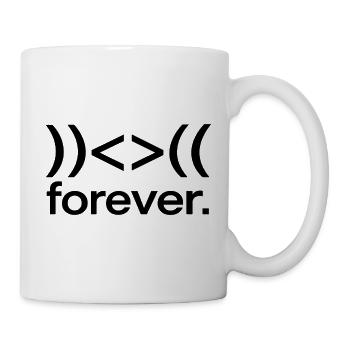 Für immer hin und her - Tasse - Weiß - Rechts