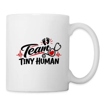 Team Kleine menschliche Krankenschwester Kaffeeliebhaberin Medizinische Kunst - Tasse - Weiß - Rechts