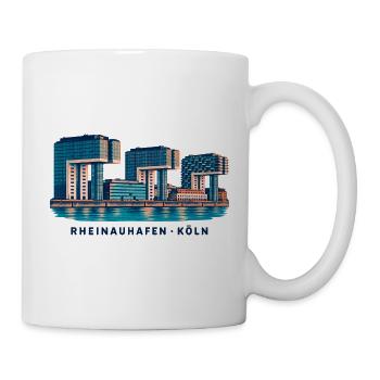 Rheinauhafen Köln - Tasse - Weiß - Rechts