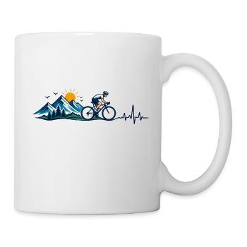 Outdoor-Mountainbiken - Tasse - Weiß - Rechts