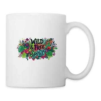 Wild and free spirit - Tasse - Weiß - Rechts